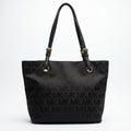 Cartera Michael Kors Tote Monograma Negra