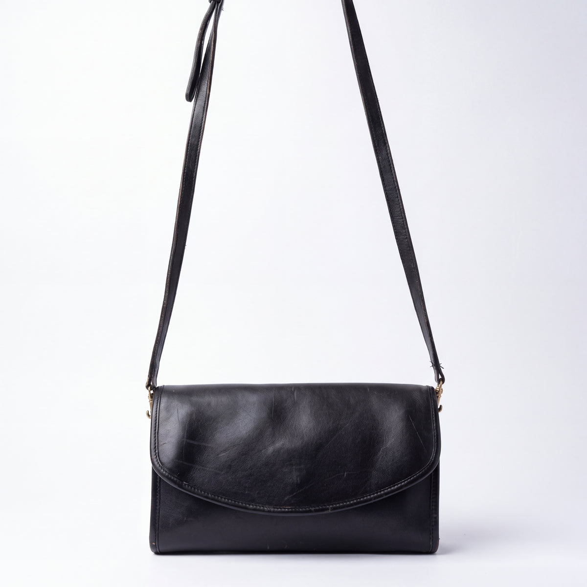 Cartera Coach Clutch Cuero Negro