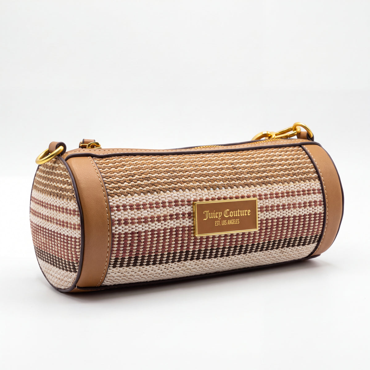 Cartera Juicy Couture Barrel Tejida Camel