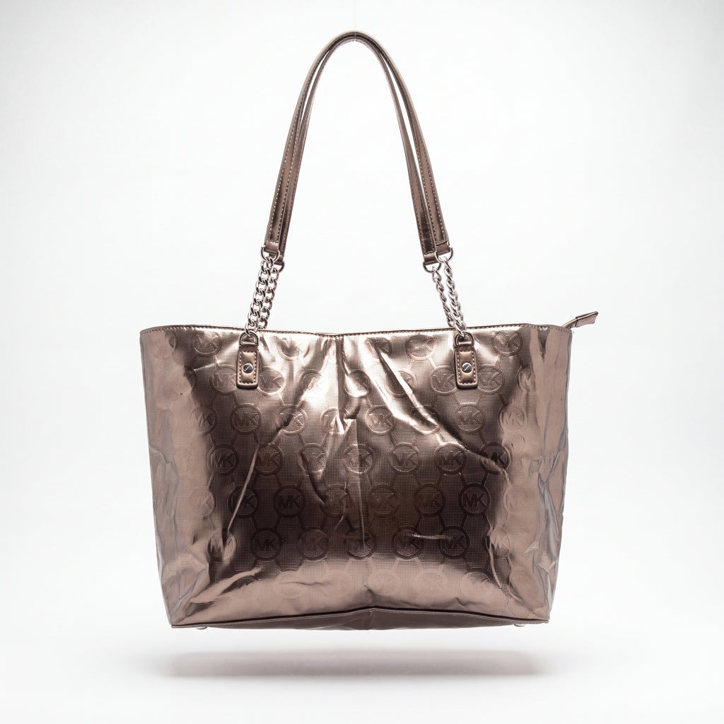 Cartera Michael Kors Tote Espejo Plata