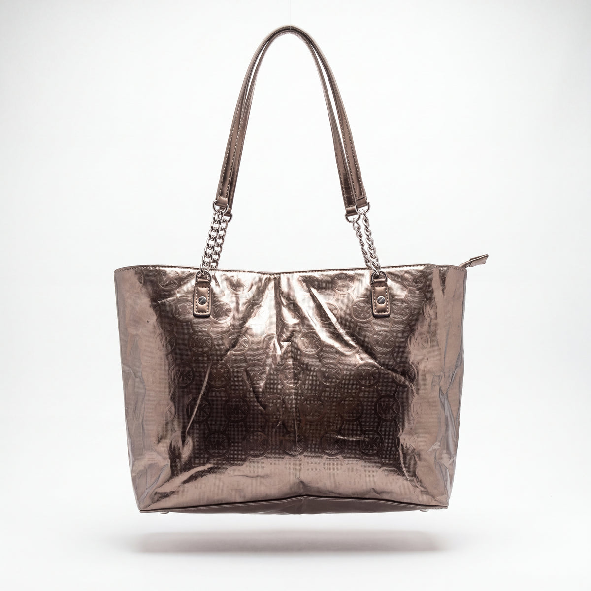 Cartera Michael Kors Tote Espejo Plata